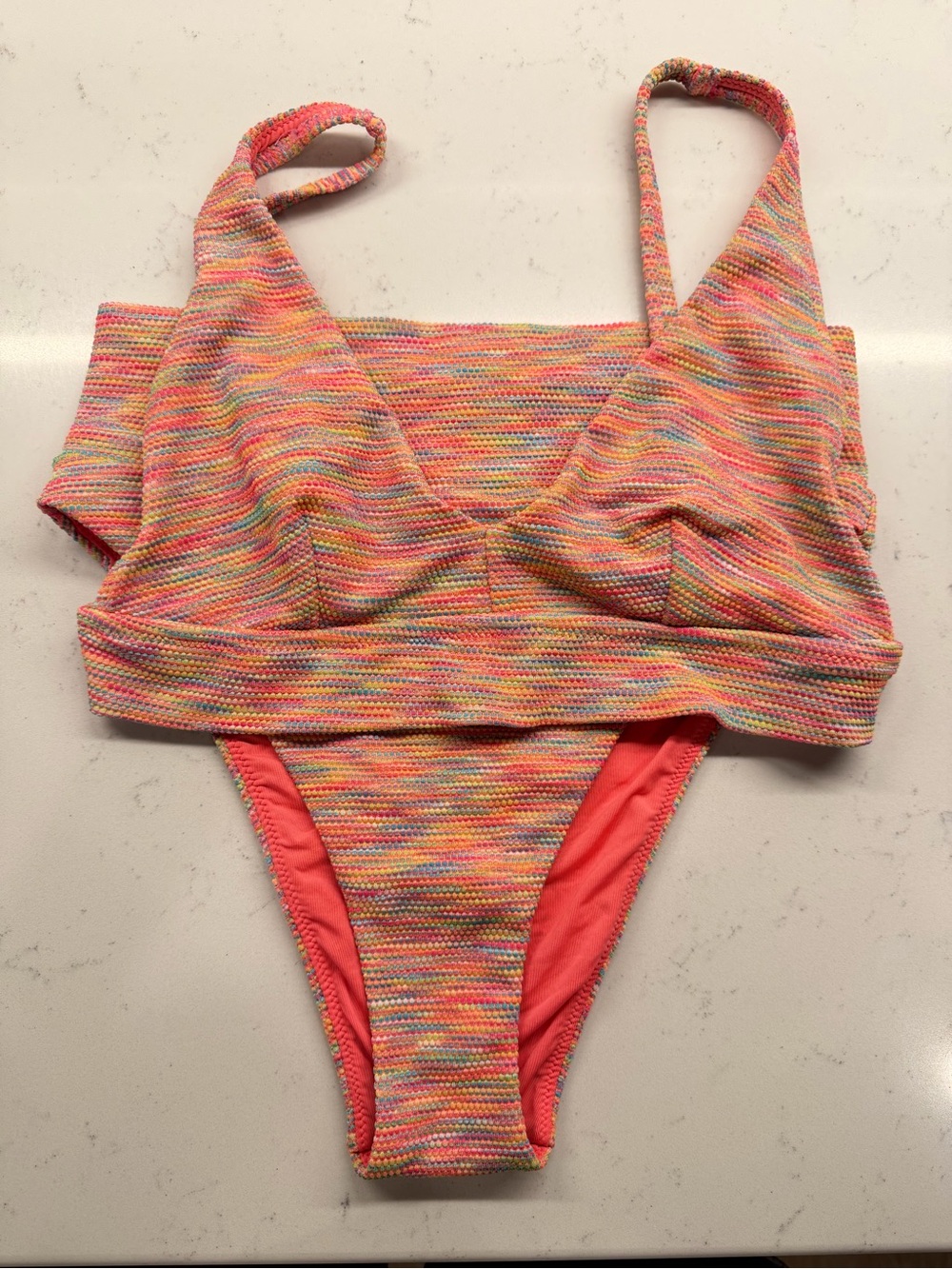 Aerie Bikini space dye Swimsuit small